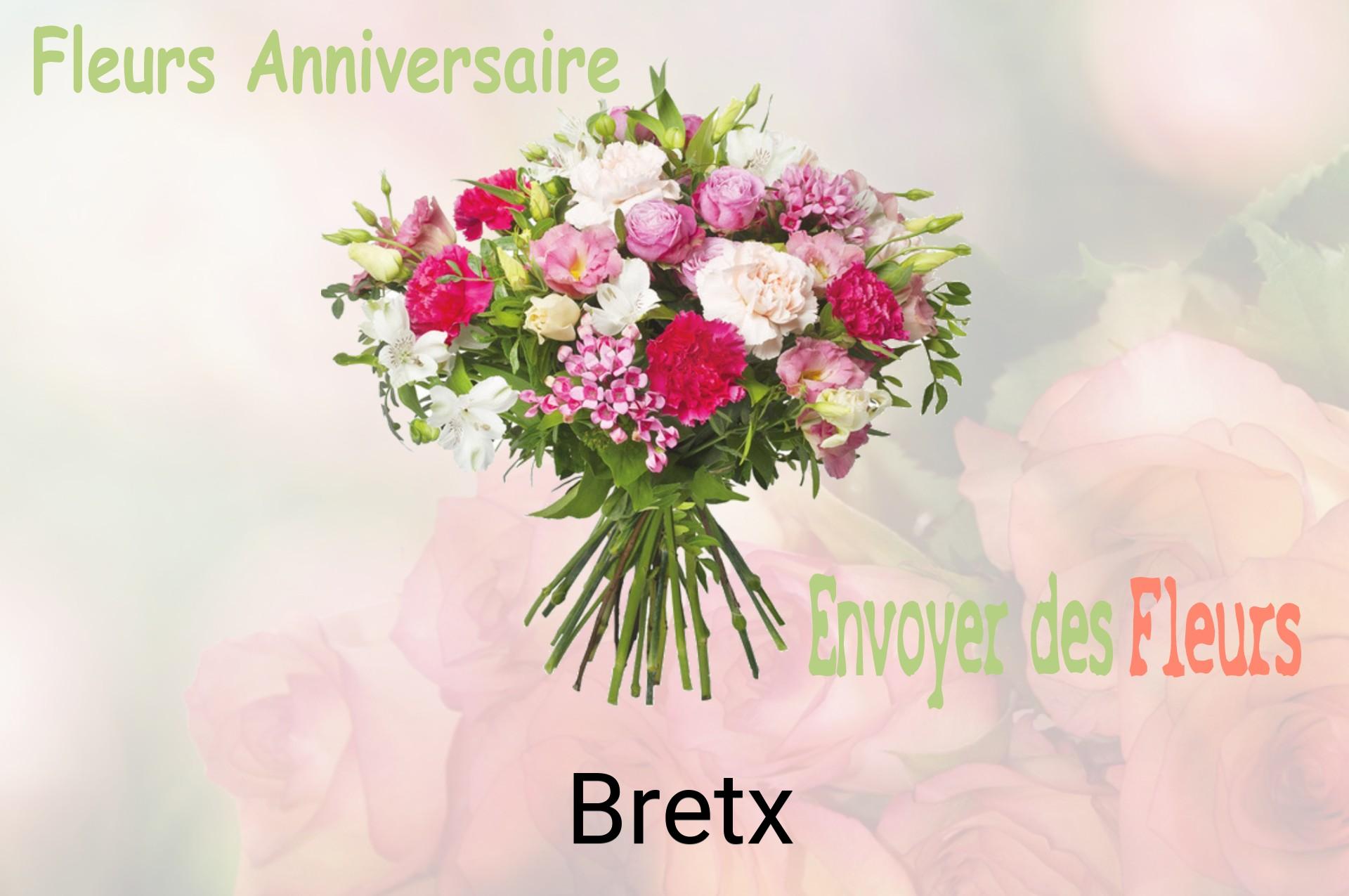 Bouquet de fleurs d’anniversaire livré à Bretx